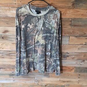 Men's Woodland Camo Long Sleeve Shirt